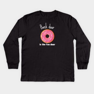 Funny donut Kids Long Sleeve T-Shirt